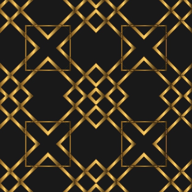 Golden Luxurious Seamless Pattern