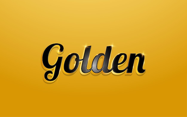 Vector golden luxury 3d editable text templete elegant and vector style