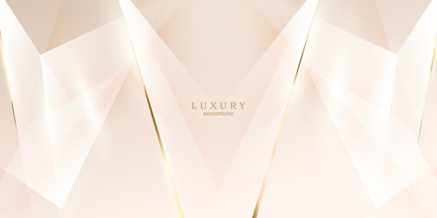 Golden luxury background with elegant golden line elements modern 3d abstract vector illustration design