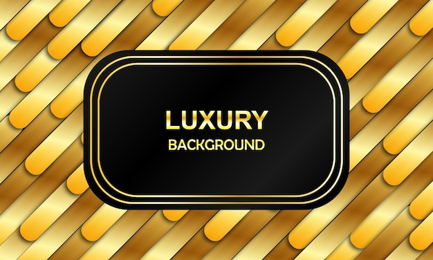 Golden luxury background with geometric pattern of regular lines in realistic style