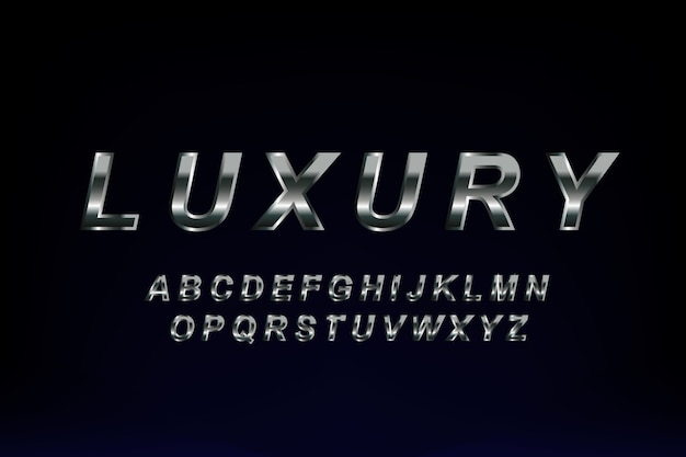 Golden Luxury Font Design