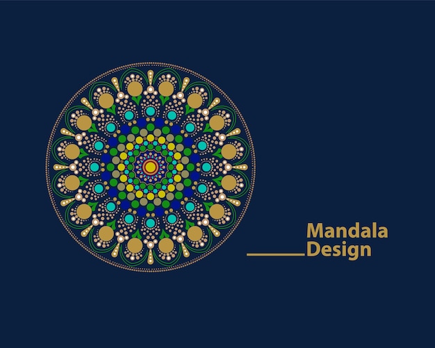 golden luxury mandala background design with a golden pattern