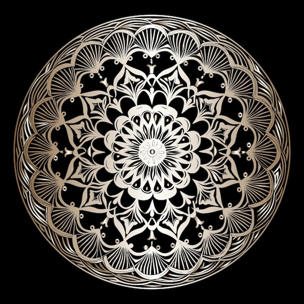 Golden Luxury mandala design