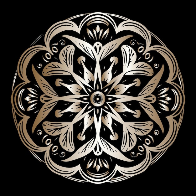 Golden Luxury mandala design