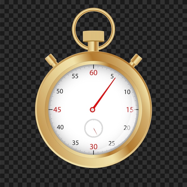 Golden luxury premium stopwatch vector