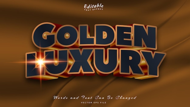 Golden luxury text effect