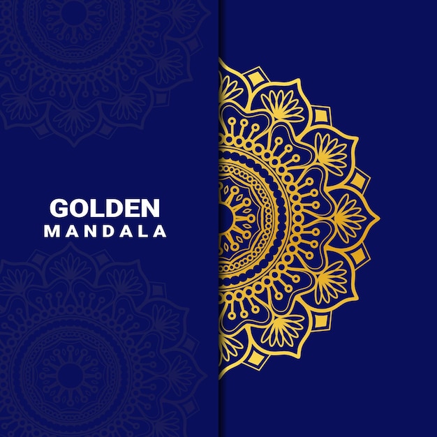 Golden Mandala Background Design