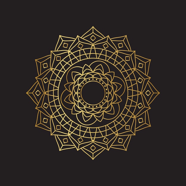 Golden mandala background