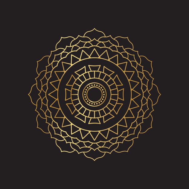 Golden mandala background