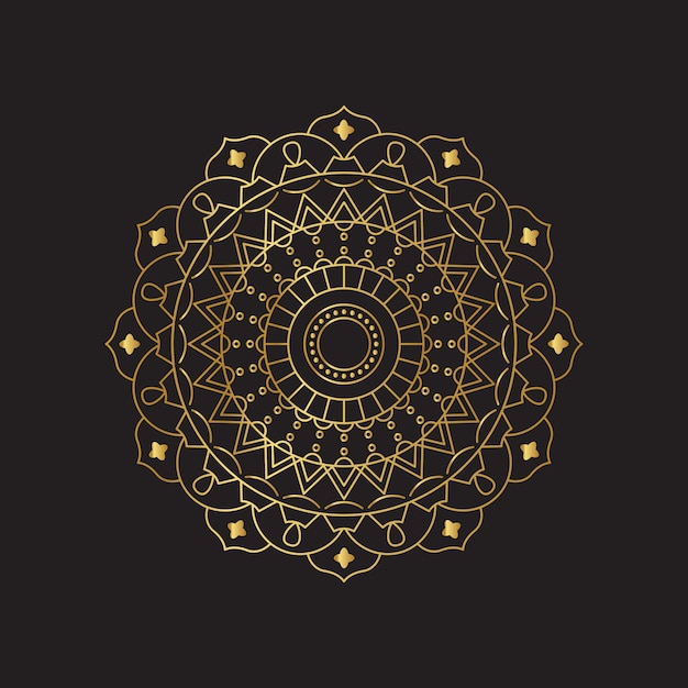 Golden mandala background