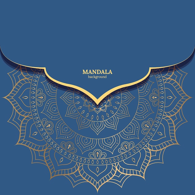 Vector golden mandala design images