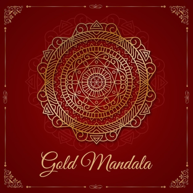 Golden mandala