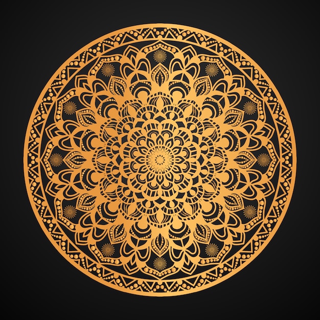 Golden mandala