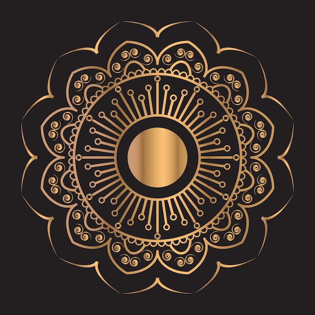 Golden mandala