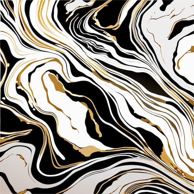 Vector golden marble texture with white strokes