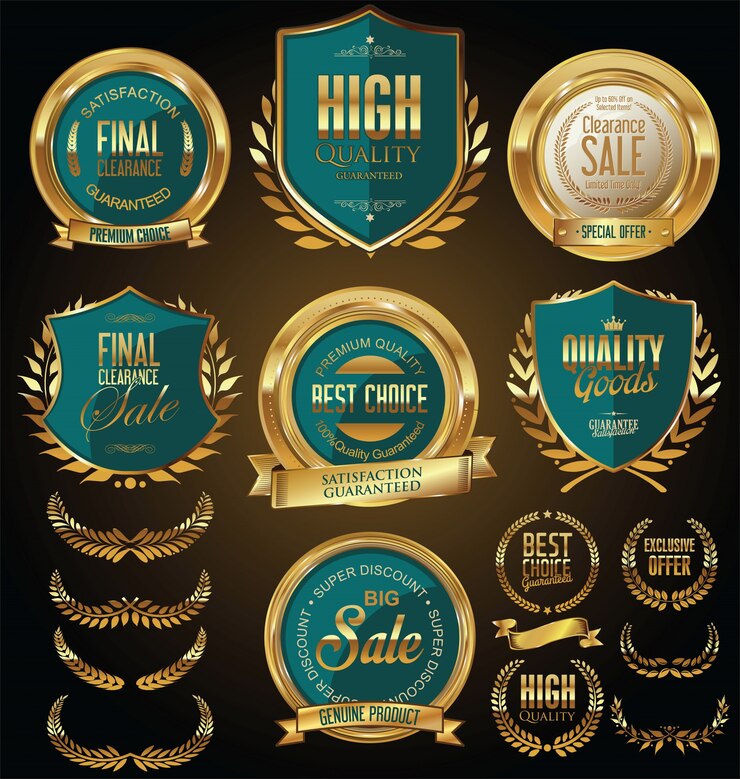 Vector golden medallion 