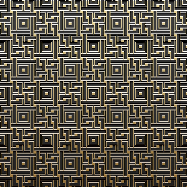 Golden metallic background with geometric pattern. elegant luxury style.