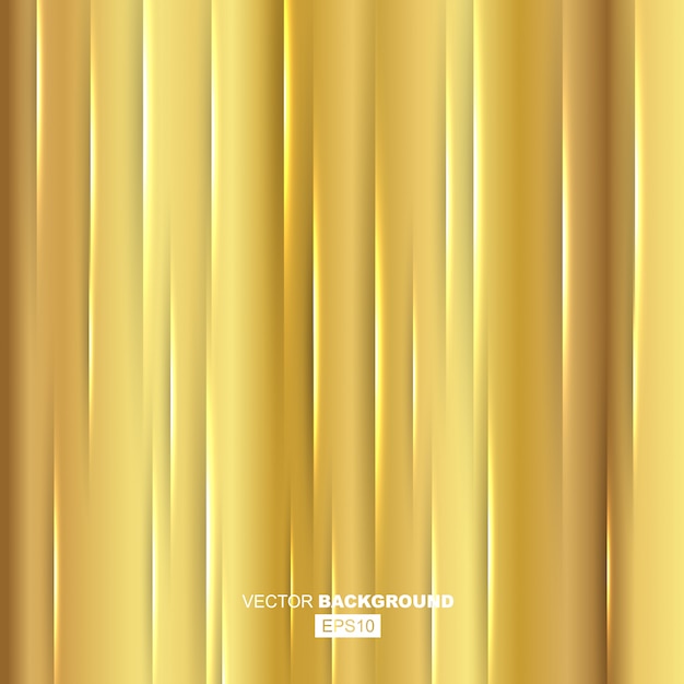 Golden Modern Fluid Background Composition with golden Gradients and Gold Metal Wavy Line with Shadow