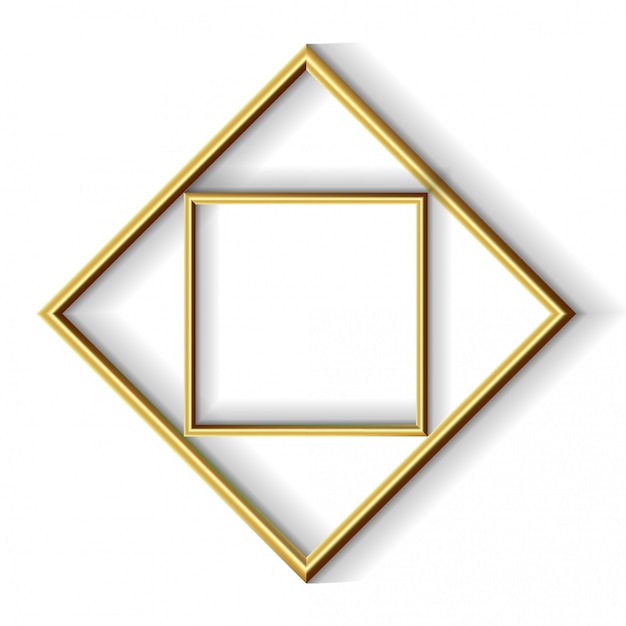 Golden Modern Frame Border Design для рекламы