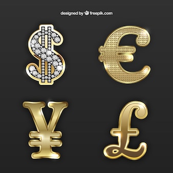 Simboli monetari d'oro