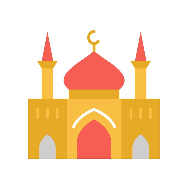 Golden mosque icon