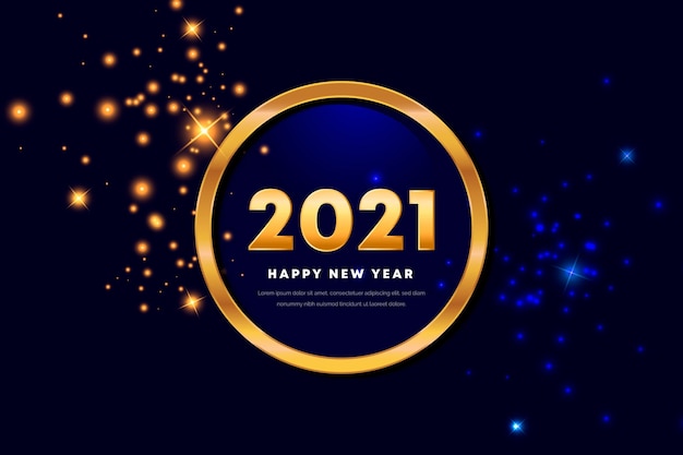 Golden new year 2021