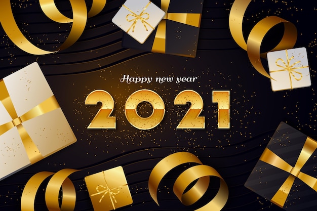 Golden new year 2021