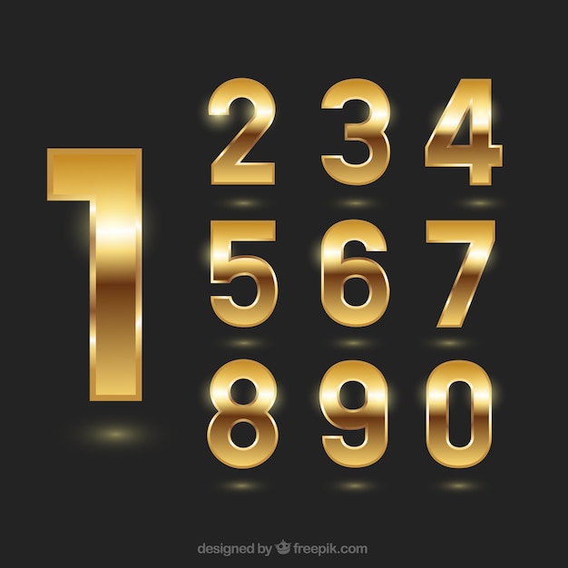 Vettore numeri d'oro