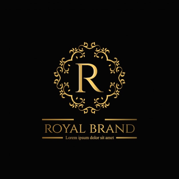 golden ornamental logo