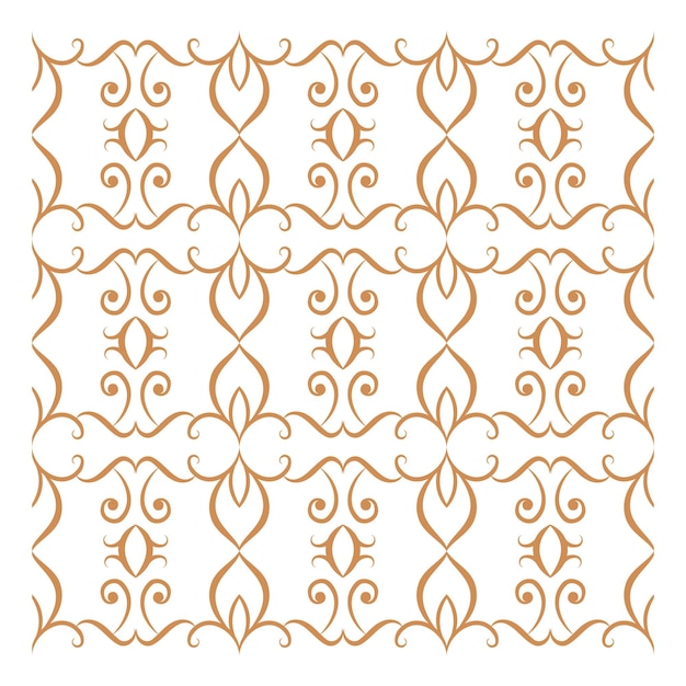 Vector golden ornamental seamless pattern for decor print wallpaper background