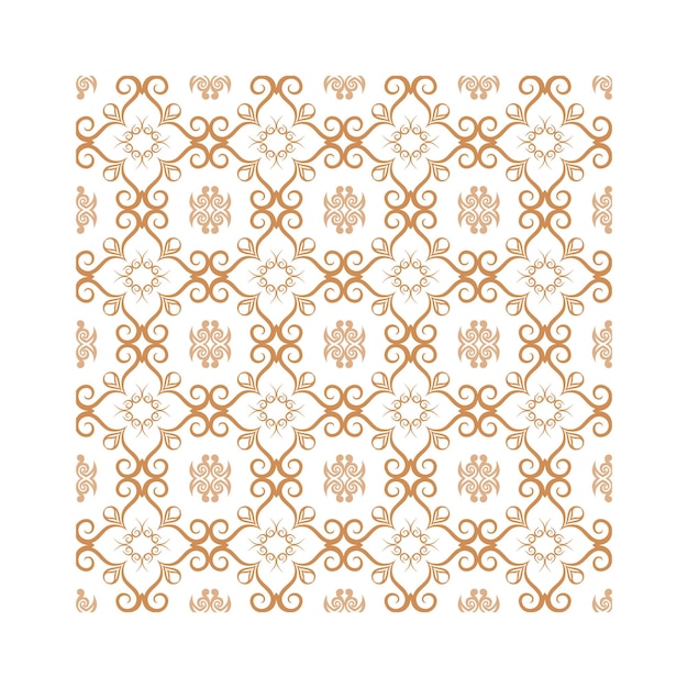 Vector golden ornamental seamless pattern for decor print wallpaper background