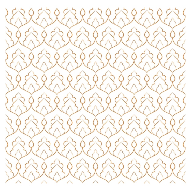 Vector golden ornamental seamless pattern for decor print wallpaper background