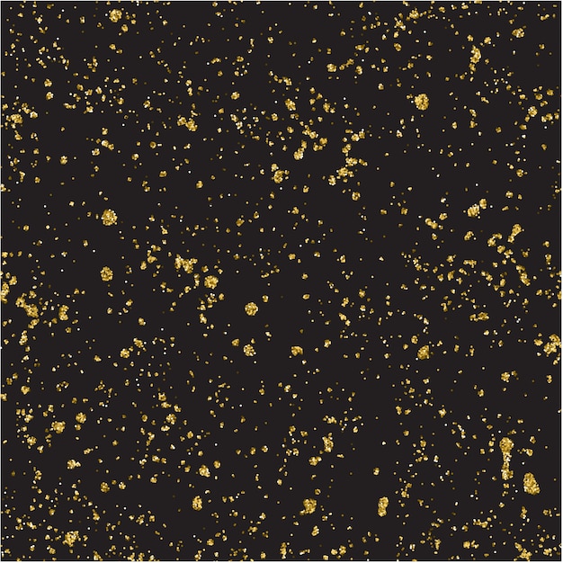 golden particles on transparent background.