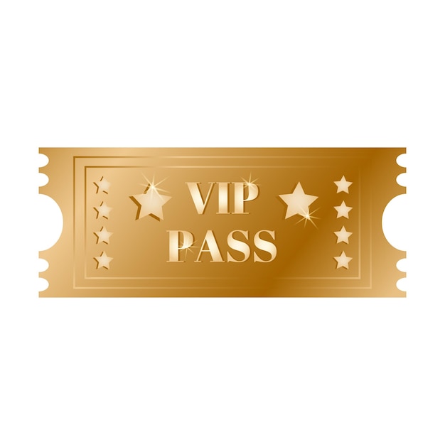 Golden pass with golden stars