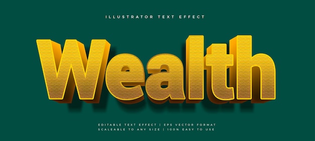 Golden premium text style font effect