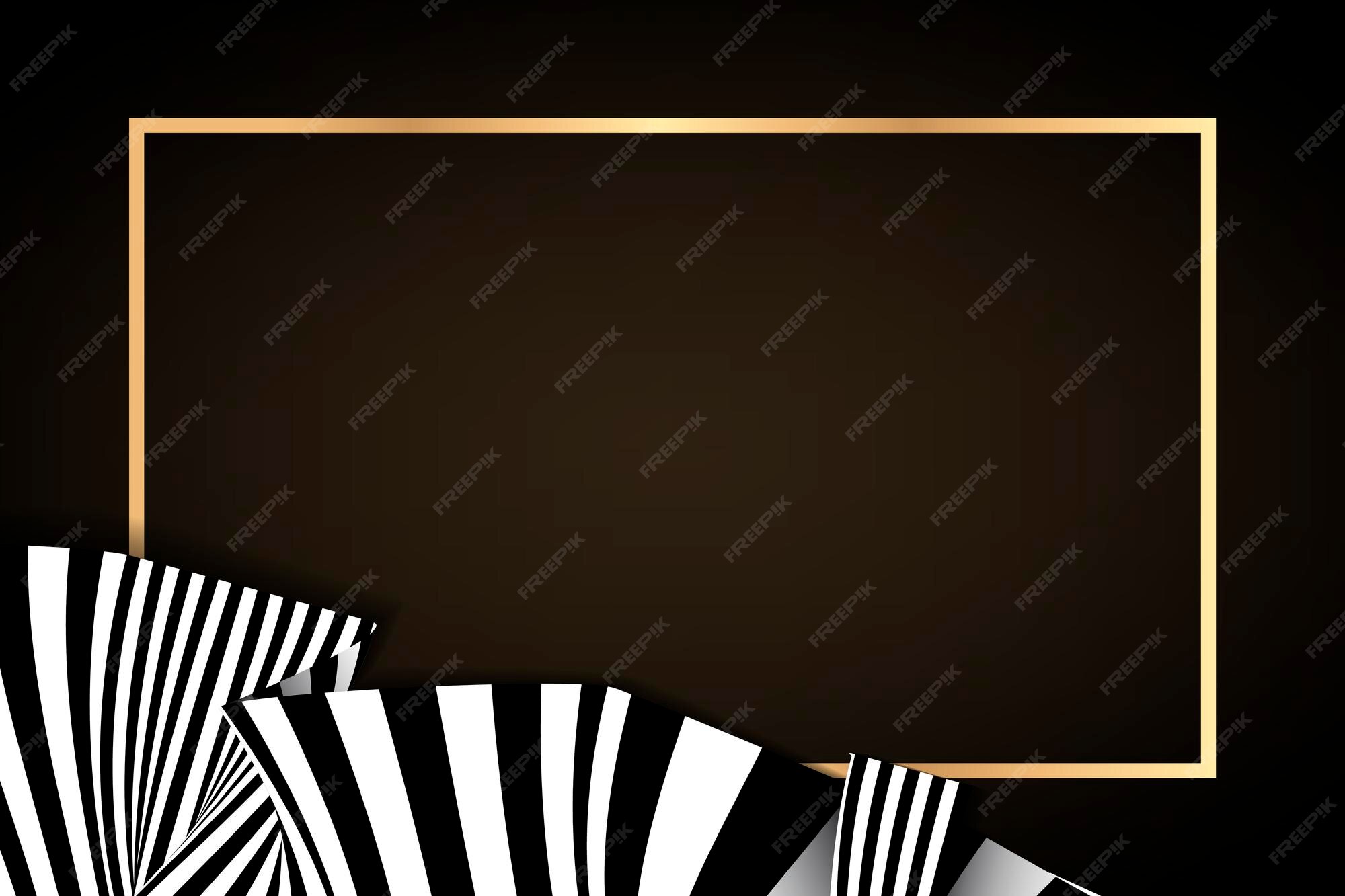Premium Vector | Golden rectangle frame on an abstract background vector