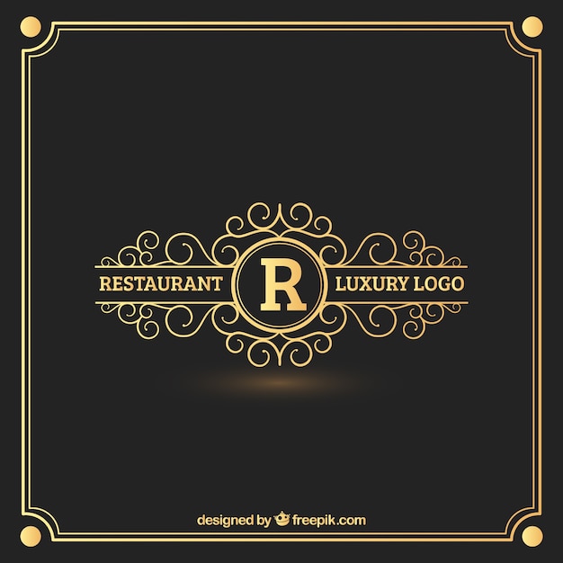 Golden restaurant logo