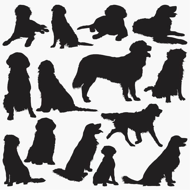 Golden Retriever Silhouettes