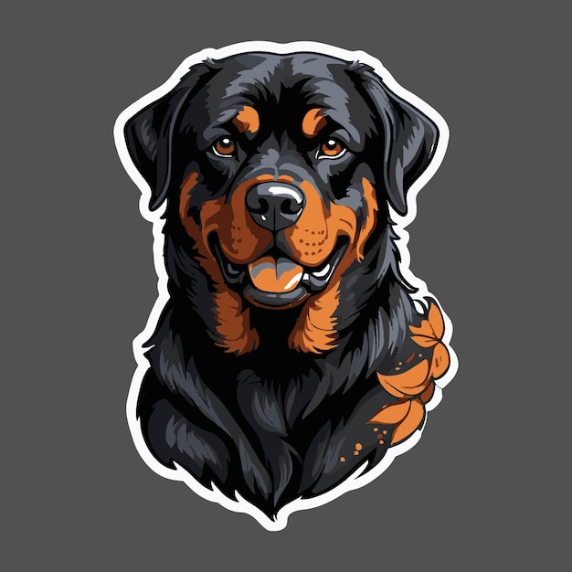 Golden retriever sticker design ai generated