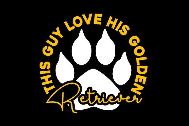 golden retriever svg design