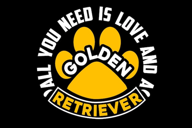 golden retriever svg ontwerp