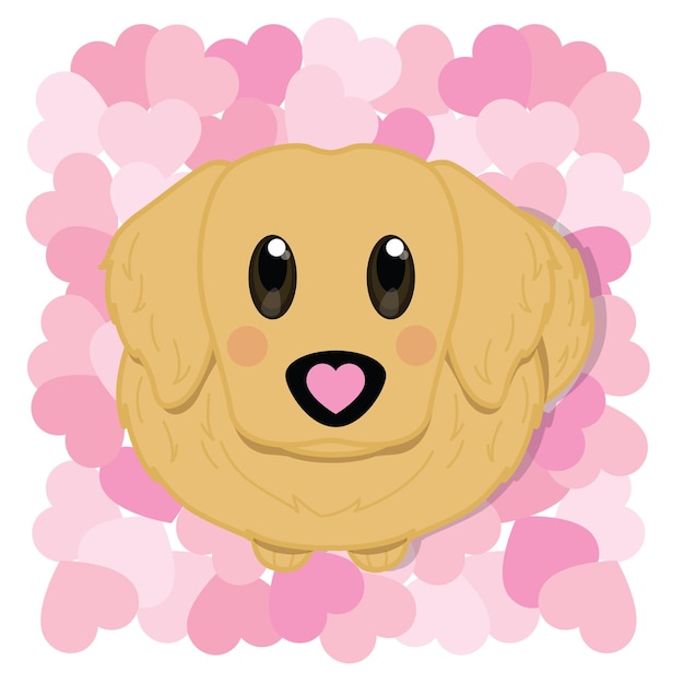 Golden retriever valentines day valentines day with golden retriever golden retriever love art