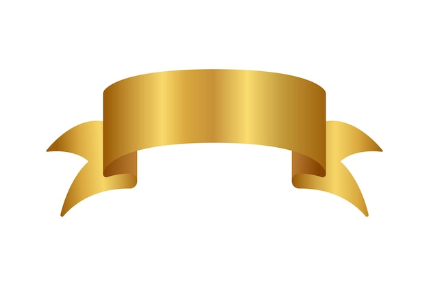 Vector golden ribbon 1