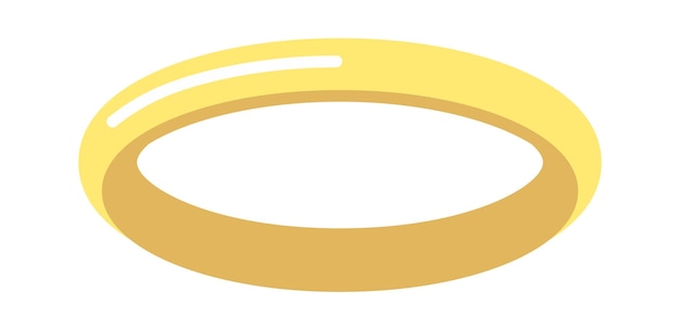 Golden Ring or Halo vector illustration