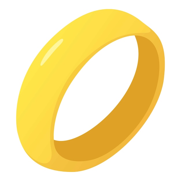 Vector golden ring icon cartoon illustration of golden ring vector icon for web