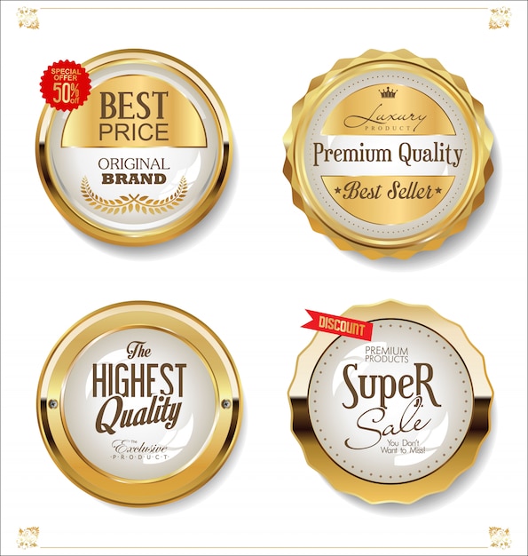 Golden sale labels 