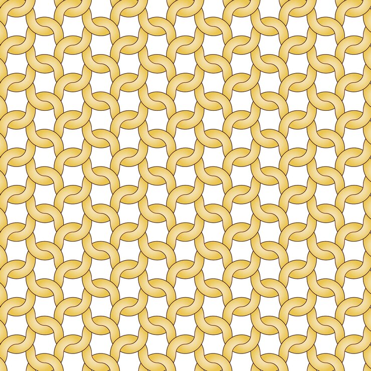 Vector golden seamless knitting pattern geometric vector background wallpaper for textile print fabric