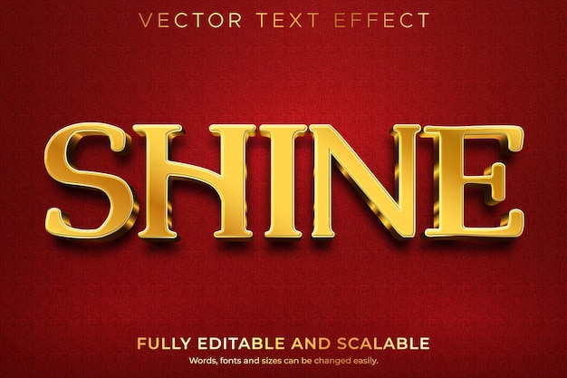 Golden Shine Text Effect