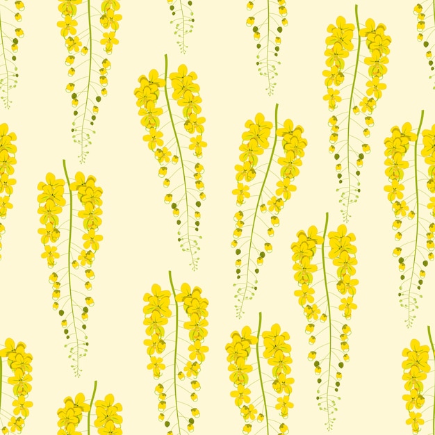 Fiore doccia dorata su sfondo avorio beige