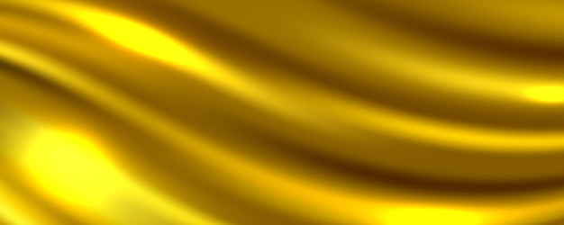 Golden Silk Fabric Abstract Background